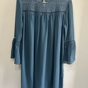 Miami Blue Long Sleeve Dress
